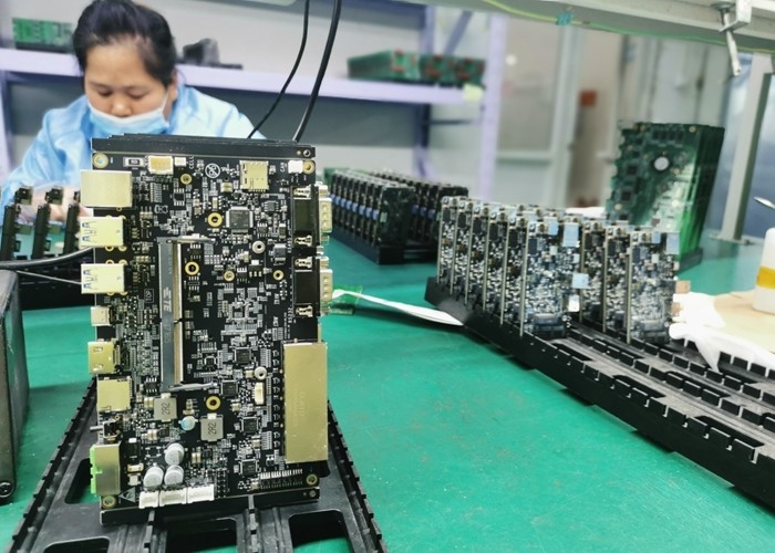Black Fr4 Electronics Dip Merakit Pcb Smt Untuk Kontrol Industri
